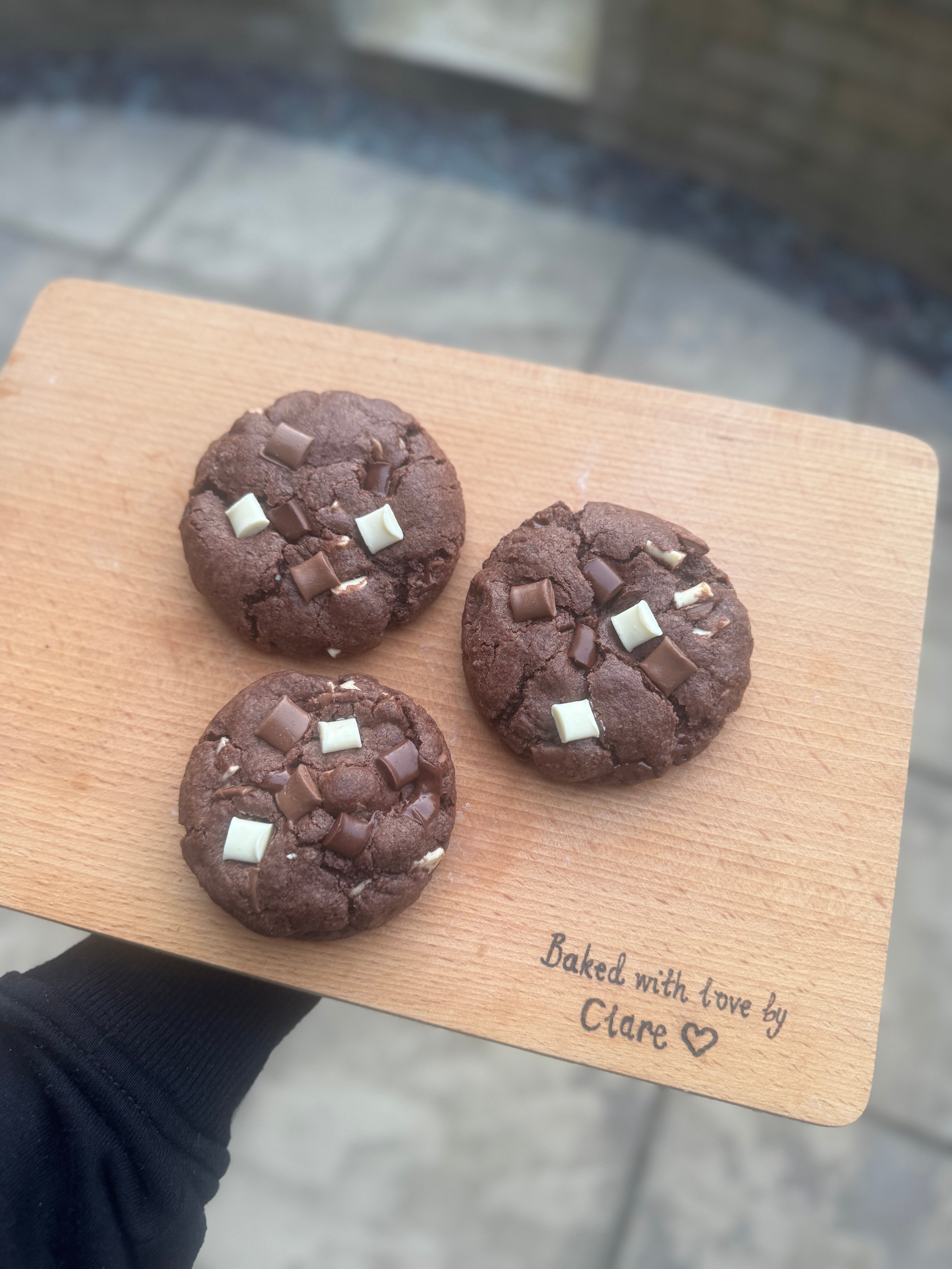 4/6/12 Nutella Stuffed Triple Chocolate Cookies Gift Box - Prices from £11.00 – Fresh Baked, Personalised Messages