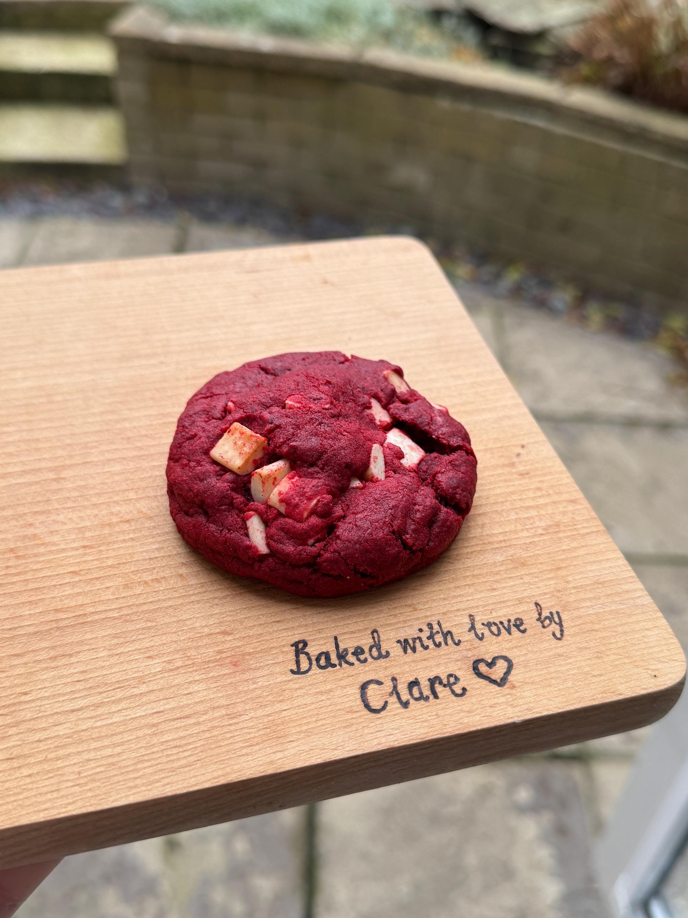 4/6/12 Red Velvet Cookies Gift Box – Prices from £11.00 – Fresh Baked, Personalised Messages