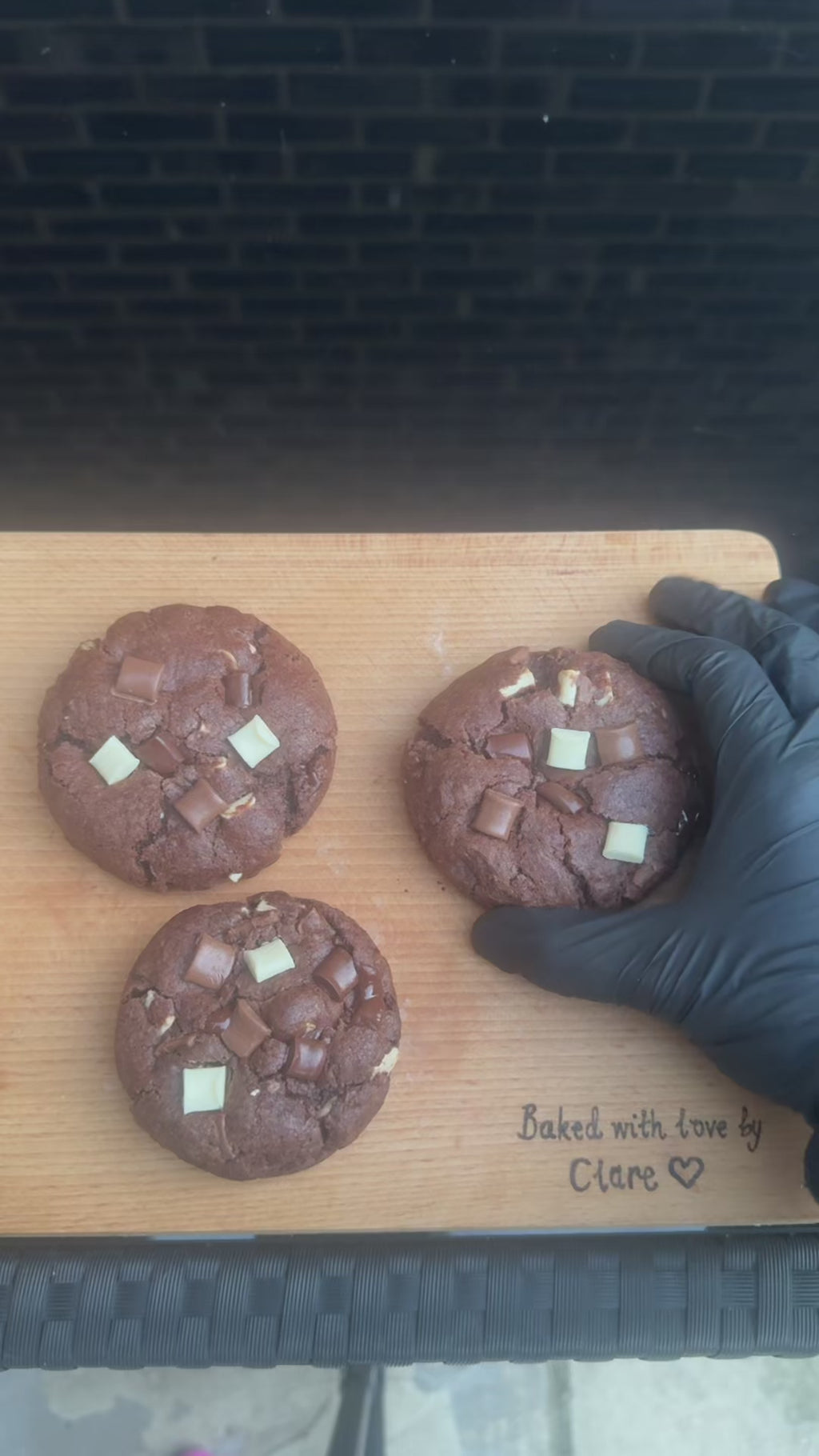 4/6/12 Nutella Stuffed Triple Chocolate Cookies Gift Box - Prices from £11.00 – Fresh Baked, Personalised Messages